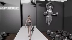 Redare 3d anime hentai: adolescent drăguț în mini fustă și rochie de la Fallout 4